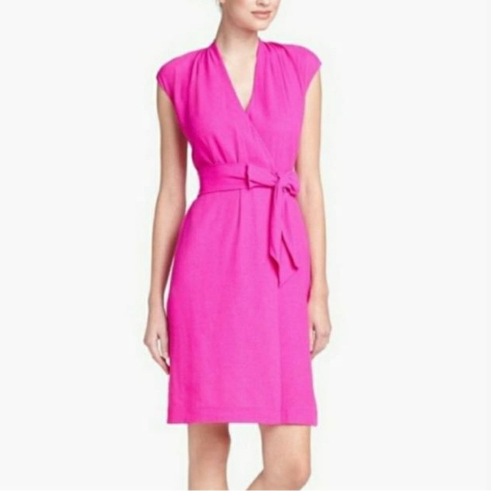 Kate Spade Hot Pink Viscose Wrap Cocktail dress